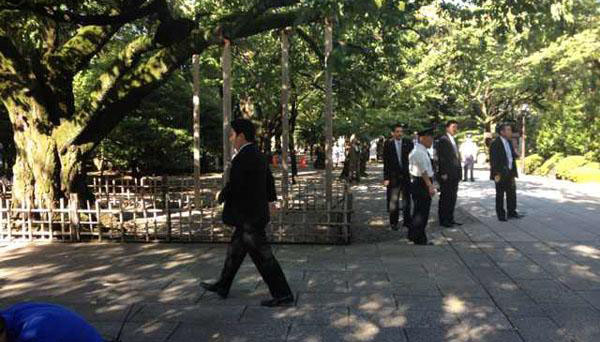 「みんなの黨」の黨員が靖國神社を參拝