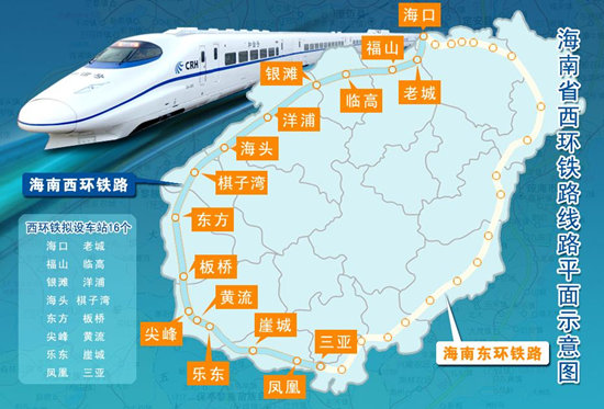 世界初の島を一周する高速鉄道、海南省で総合調(diào)整を開始