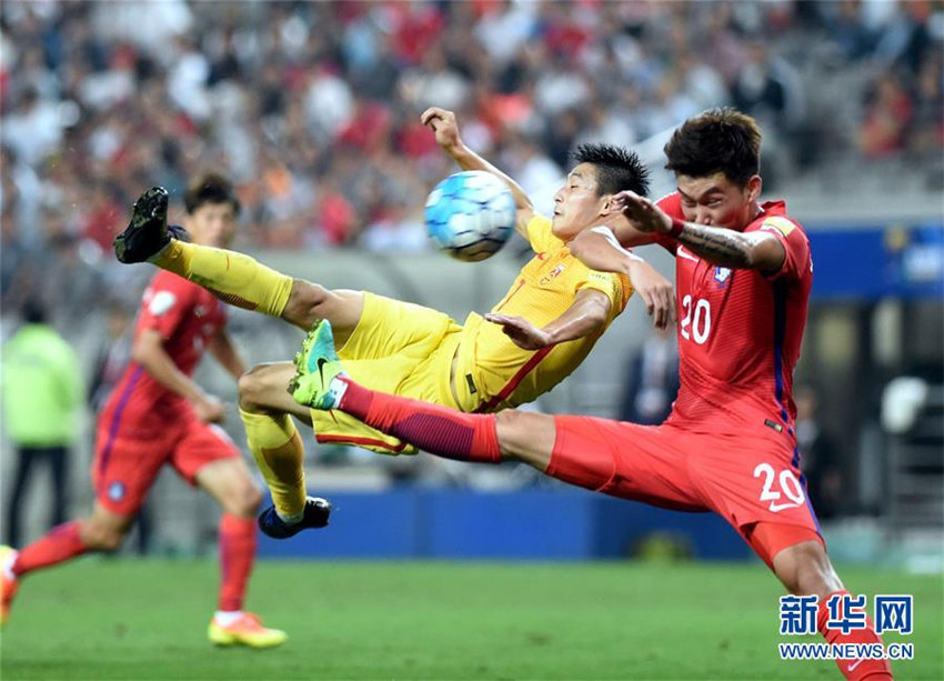 一気に2點追い上げるも、中國2対3で韓國に惜敗 サッカーW杯最終予選