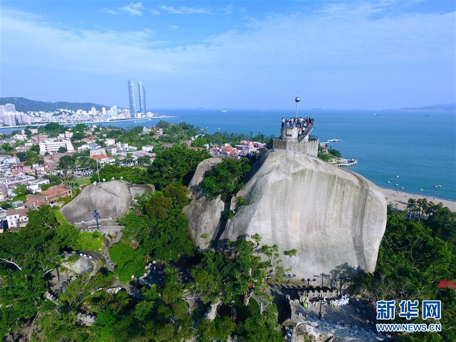 上空から俯瞰した美しき新世界遺産コロンス島　廈門市