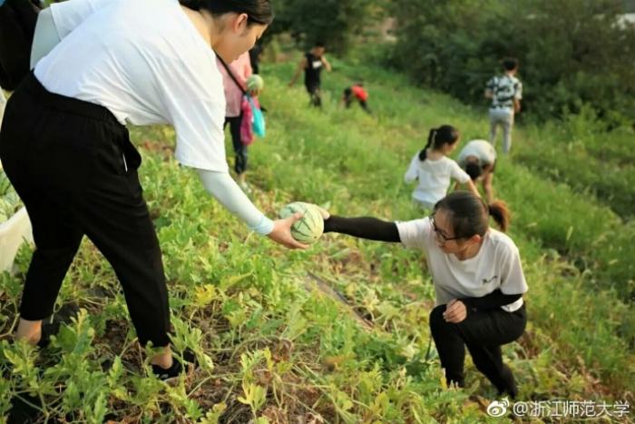 スイカをタダ食い！浙江師範(fàn)大學(xué)、キャンパス內(nèi)でスイカ狩りイベント開催　