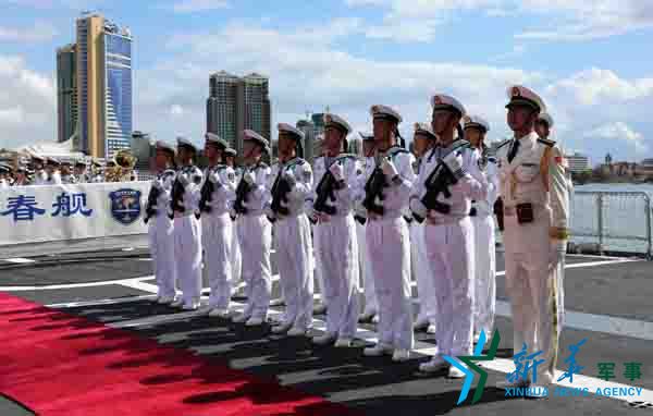 中國海軍訪問艦隊がタンザニア到著