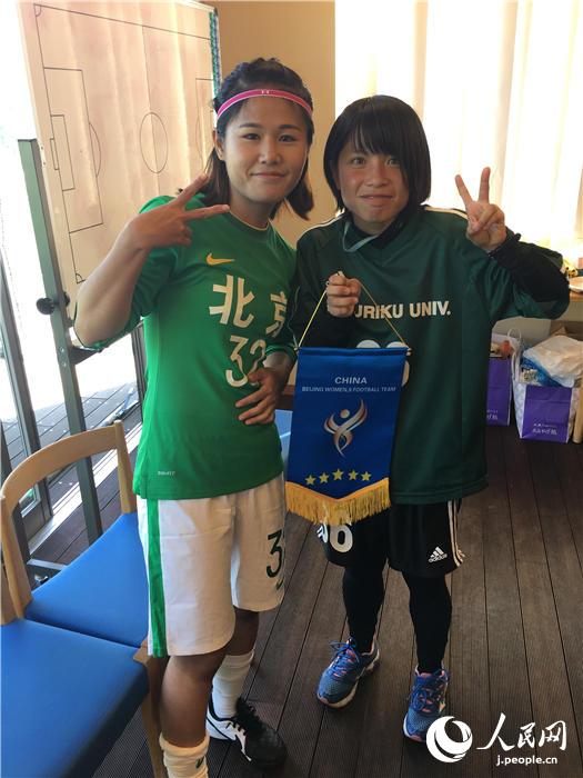 北京先農(nóng)壇體育學(xué)校U-18女子サッカー　北陸大と交流