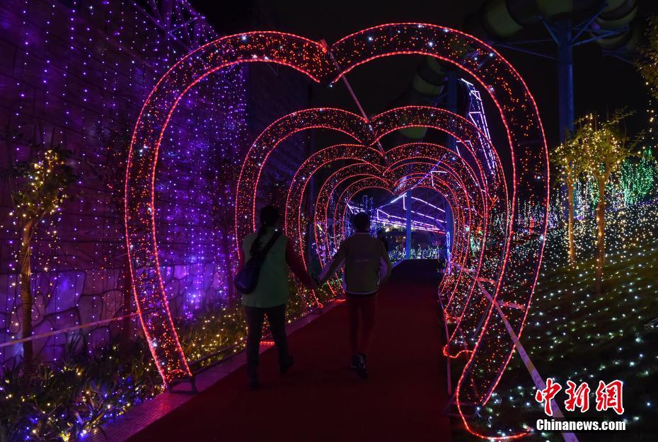 LEDライトで描く様々な蕓術(shù)　幻想的なイルミネーションイベント　重慶