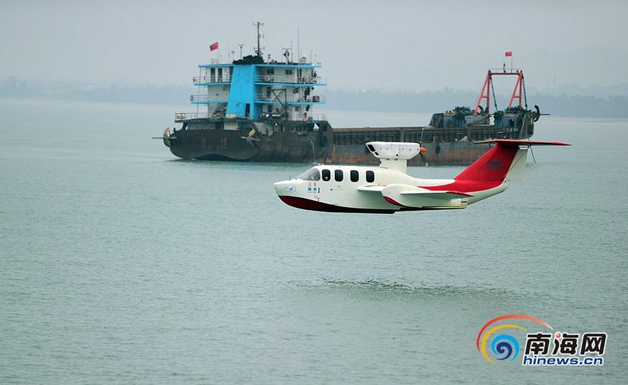 三亜に登場した「空飛ぶ船」、7人乗りで最大速度は時速210キロ　海南省