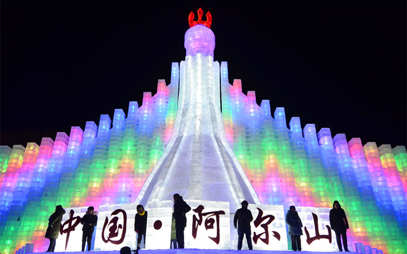 中國?阿爾山國際雪まつり2017の開幕式が開催