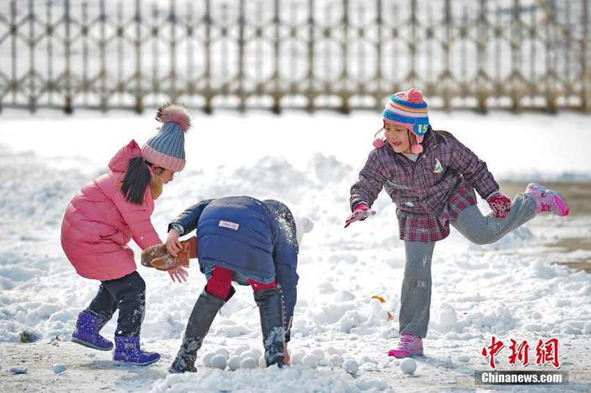 天津で今年初の降雪