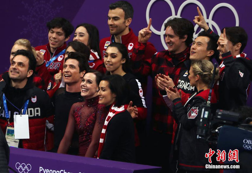 平昌冬季五輪フィギュア団體、カナダチームが金メダル獲得