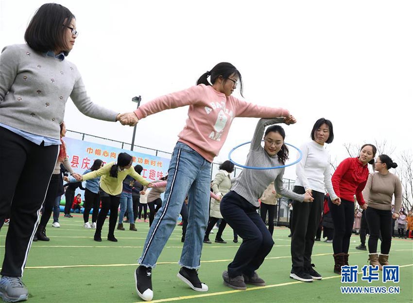 中國各地で運動を楽しみながら「三八婦女節(jié)」を祝う女性たち