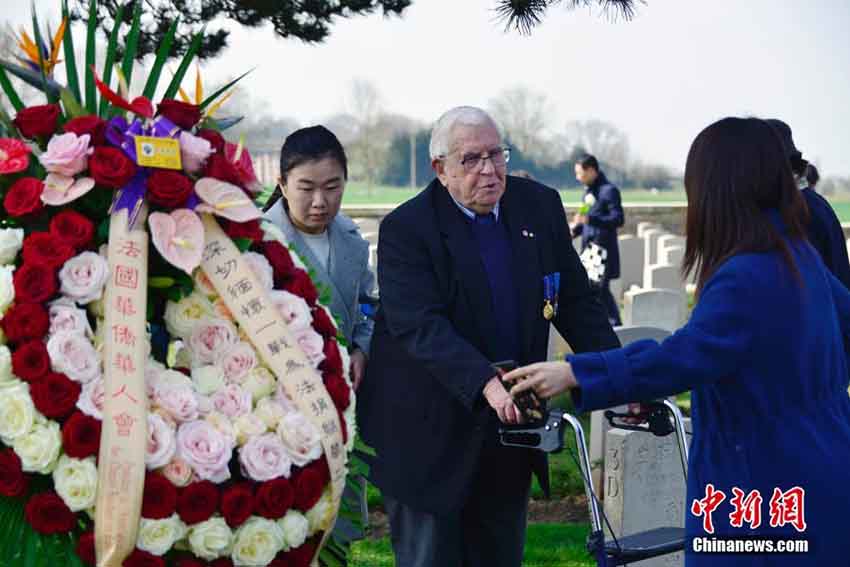 中仏英が第一次大戦停戦100周年記念式及び中國(guó)人労働者の追悼式