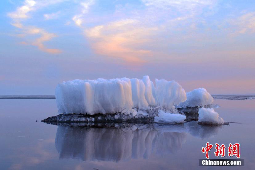 中露最大の國境湖?興凱湖の「流氷」未だ解けず