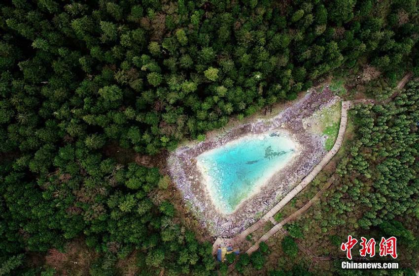 かつての美しさ取り戻した初夏の九寨溝景勝地