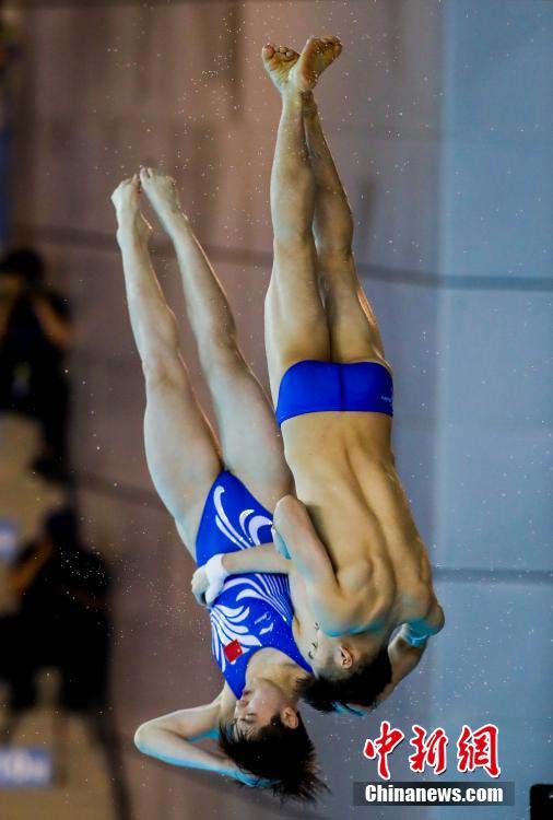 飛込ワールドカップ開幕、シンクロダイビング10m高飛込で中國代表が優(yōu)勝