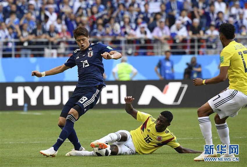 W杯予選グループH、日本代表がコロンビア代表に勝利