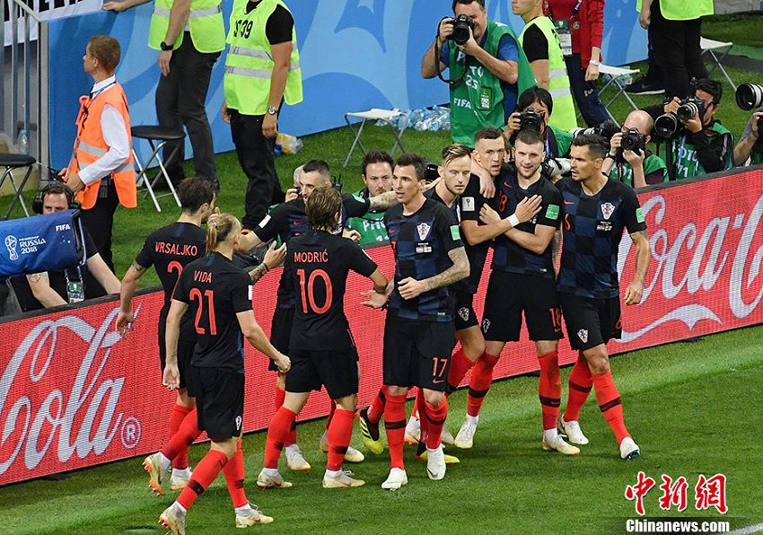 クロアチアが2対1でイギリス下し、史上初の決勝進(jìn)出へ　ロシアW杯