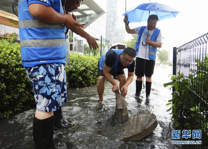 京津冀エリアで臺(tái)風(fēng)10號(hào)「アンピル」による豪雨