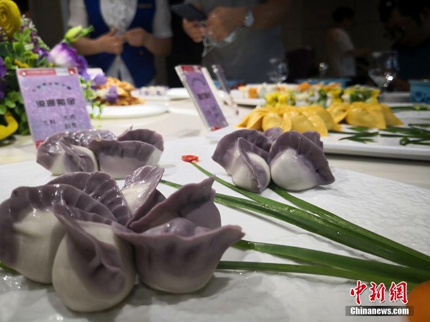 金昌市で「七彩餃子盛宴」、小麥粉生地が花びらに　甘粛省