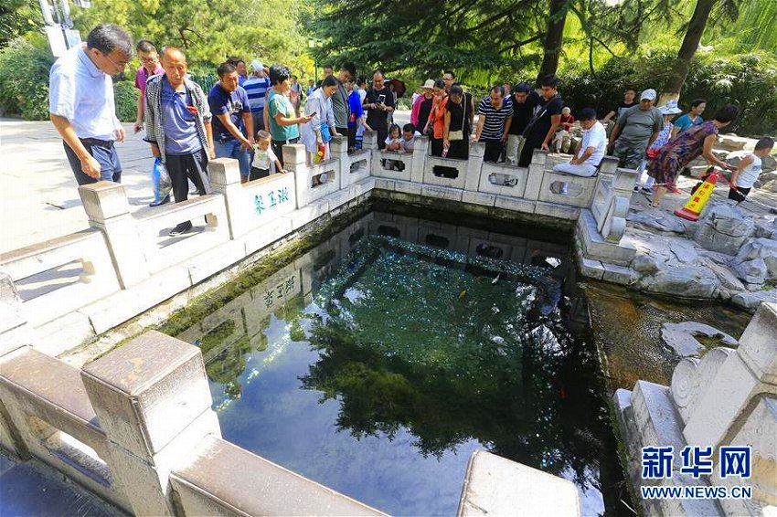 泉の水が復(fù)活して15周年迎えた山東省済南市