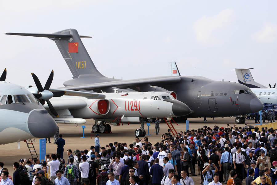 中國國際航空宇宙博覧會開幕、各種空軍機(jī)登場