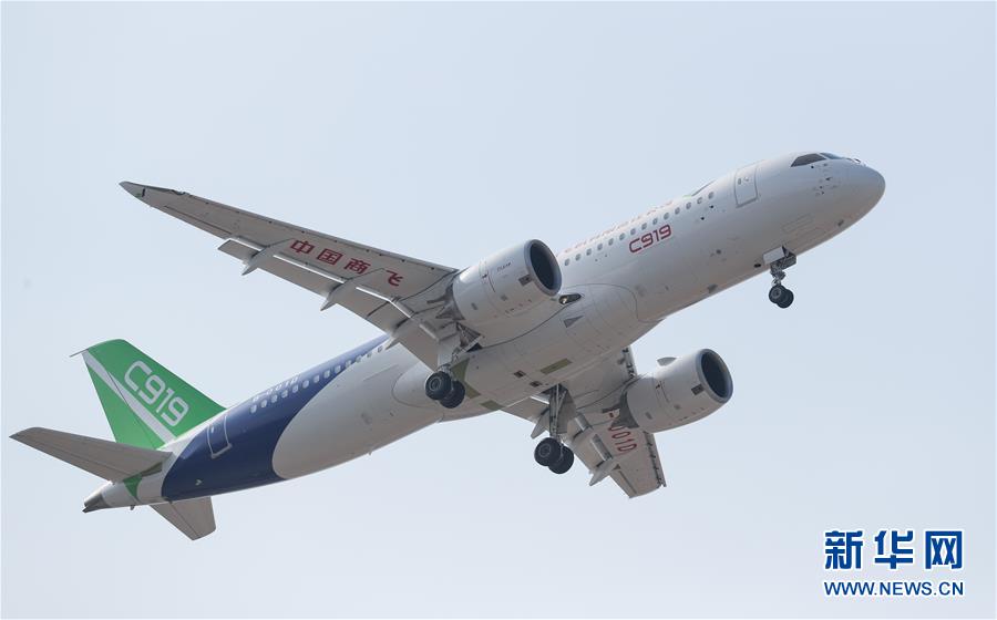 中國産大型旅客機「C919-103」機が初飛行に成功