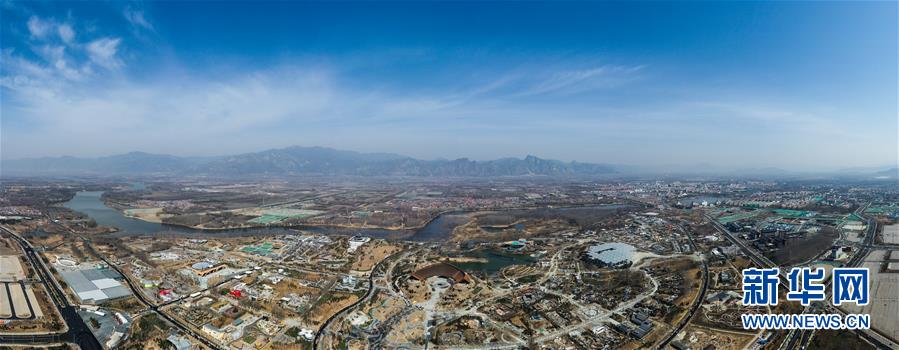 空から眺めた北京國(guó)際園蕓博覧會(huì)會(huì)場(chǎng)