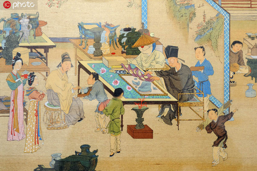 中國(guó)の古典絵畫(huà)をアレンジした王赫さんの作品（寫(xiě)真著作権は東方ICが所有のため転載禁止）。