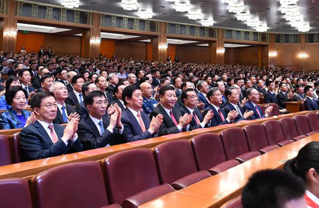 北京で中華人民共和國(guó)成立70周年を祝う大型蕓術(shù)公演