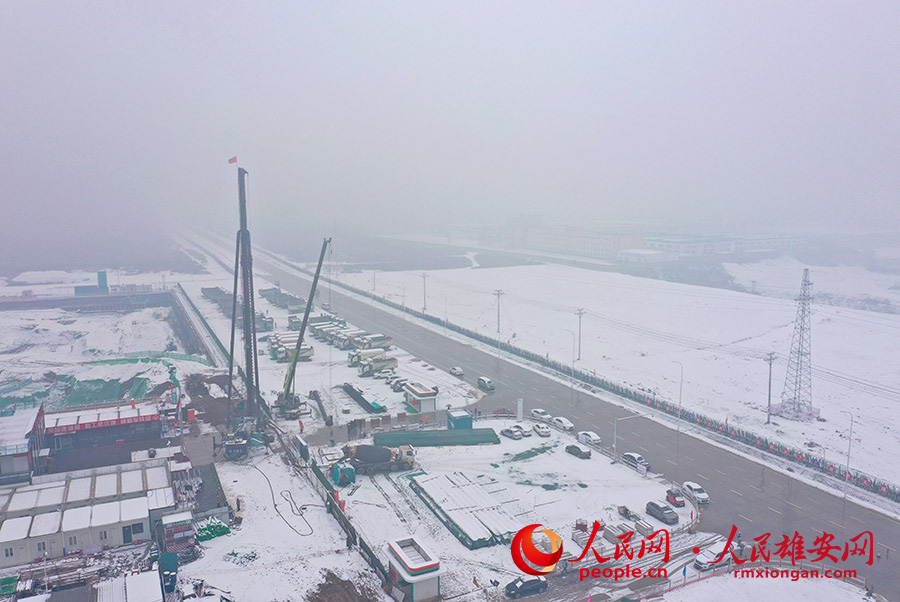 雪降る雄安新區(qū)で目にした雪景色よりも美しい光景　河北省