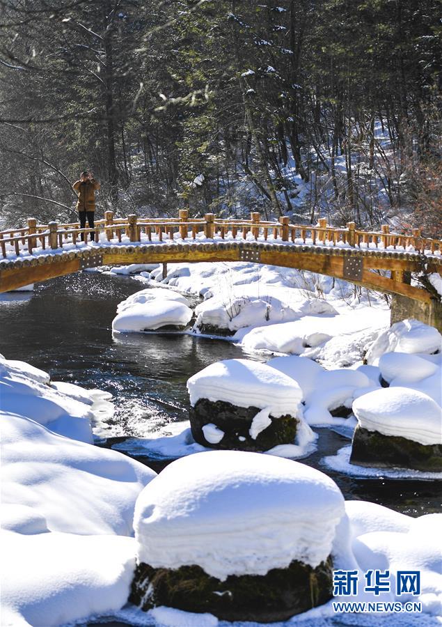 長(zhǎng)白山岳地帯の美しい冬景色　吉林省