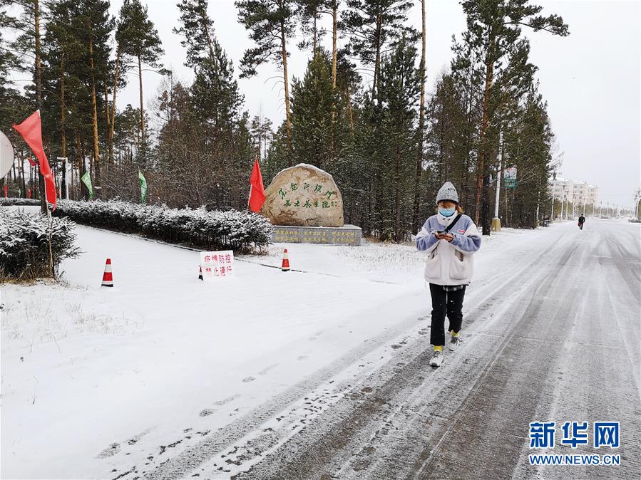 二十四節(jié)気「穀雨」に大雪　黒竜江省漠河