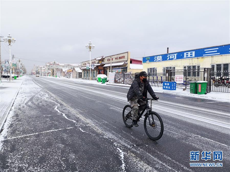 二十四節(jié)気「穀雨」に大雪　黒竜江省漠河