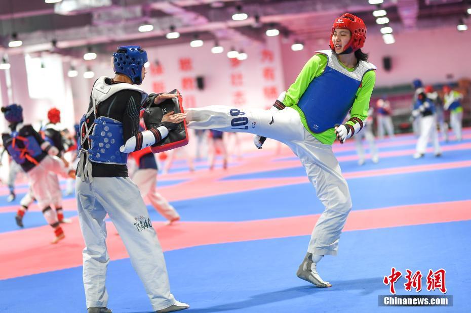 東京五輪に備えトレーニングに勵む中國國家テコンドーチーム