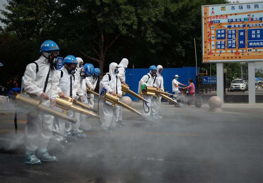 猛暑の北京で進(jìn)む新型コロナ感染癥対策、各地で検疫や消毒