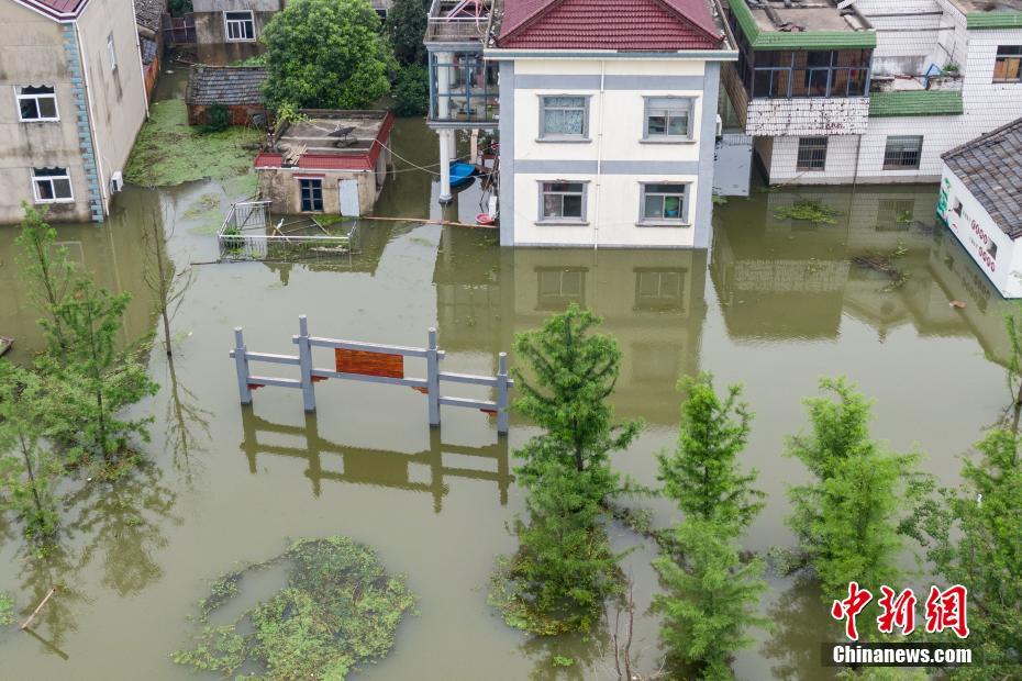 南京石臼湖の水位上昇続く　江蘇省