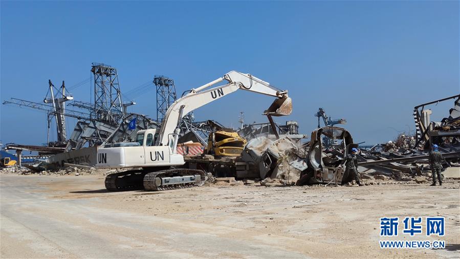 中國PKO部隊(duì)が爆発事故後のベイルート再建を支援