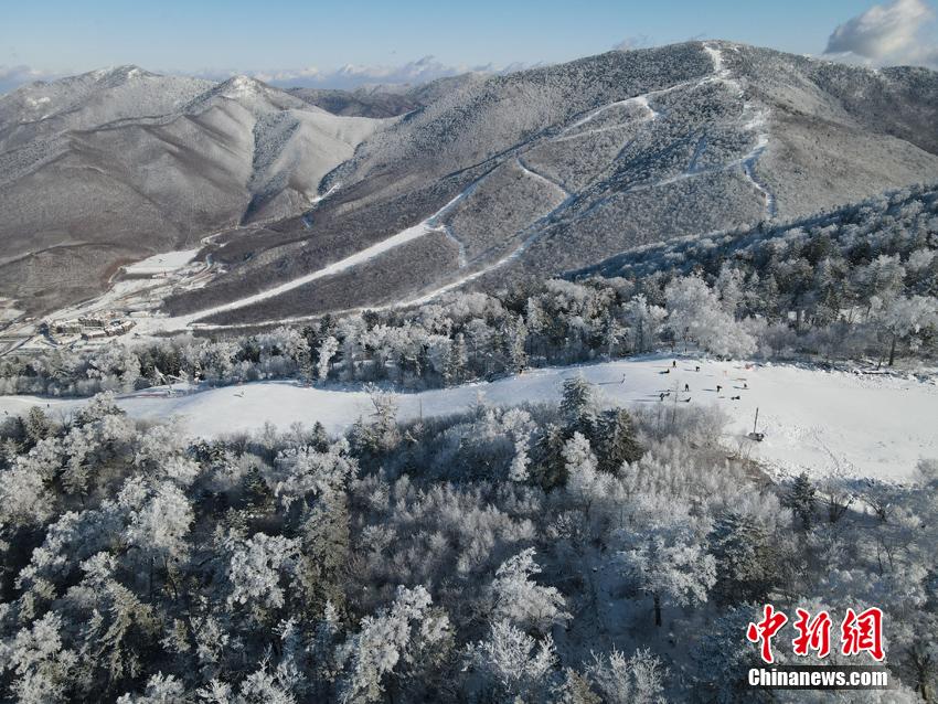 まるで仙境のような北大湖の高山の霧氷　吉林省吉林市