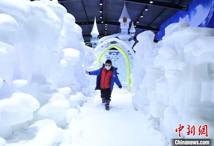 重慶動(dòng)物園に「氷と雪の世界」　市民が「北國の冬」を體験