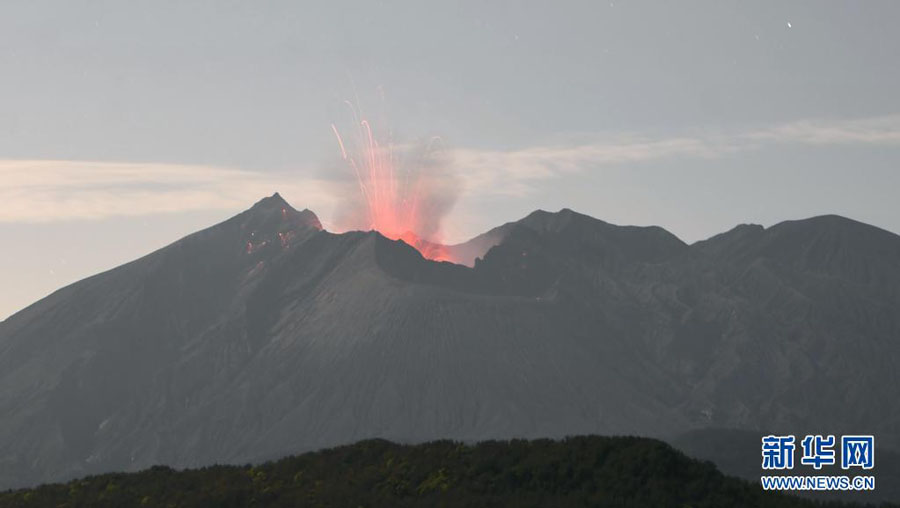 日本の鹿児島県桜島で大規(guī)模な噴火