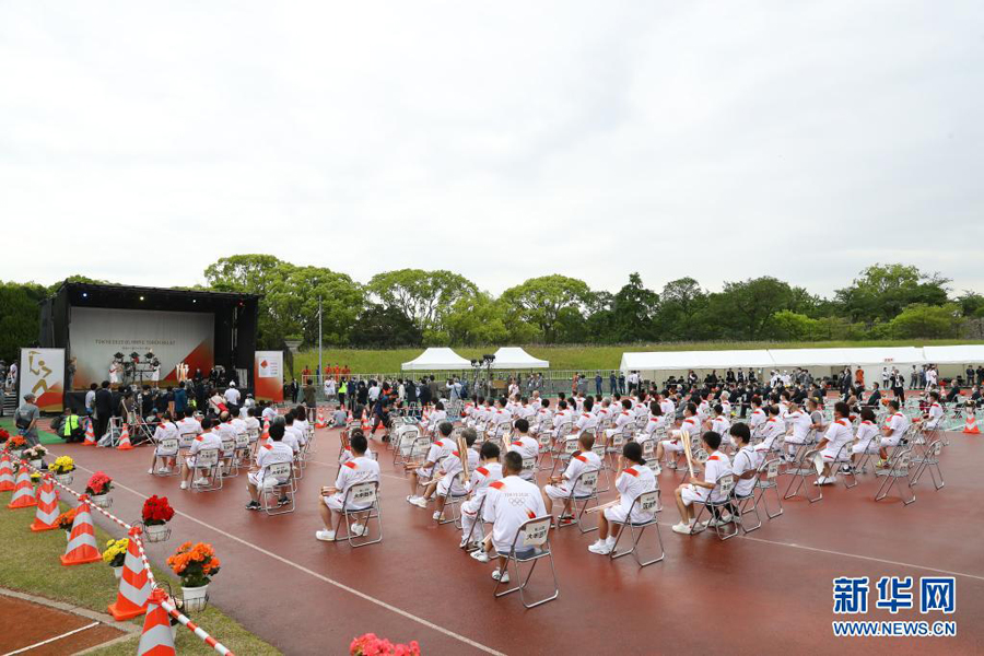 5月11日、福岡県福岡市で、東京オリンピック聖火リレー點火セレモニーの會場（畫像提供?東京2020組織委員會）。