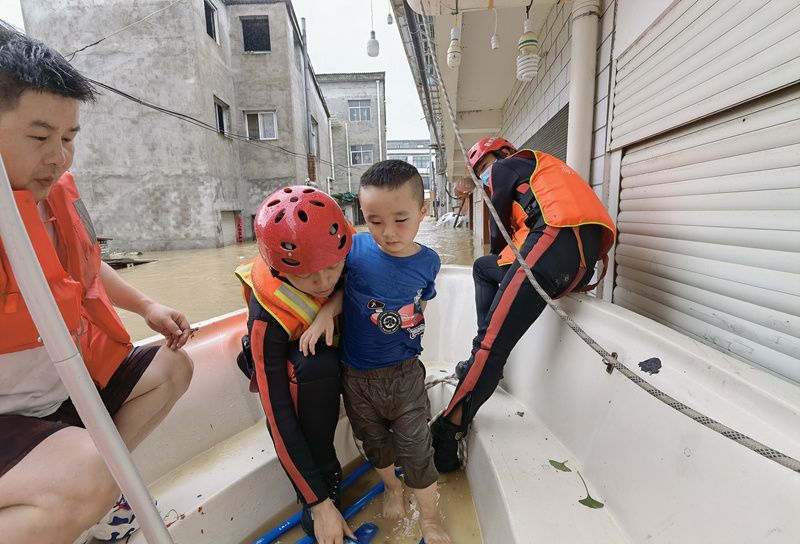 湖北省隨州市柳林鎮(zhèn)に豪雨　住民8千人が被災