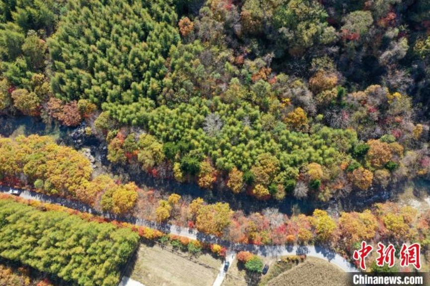 三道灣生態(tài)観光景勝地（ドローンで撮影?于海洋）。