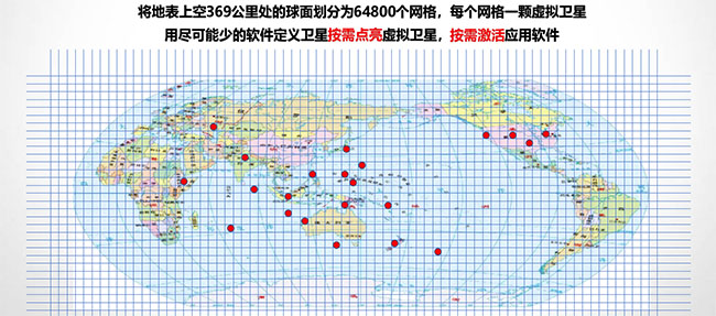 衛(wèi)星ネットワーク共有の説明図（畫像提供は取材先）