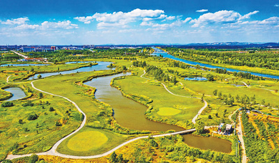 山東省済寧市微山湖國(guó)家濕地公園。