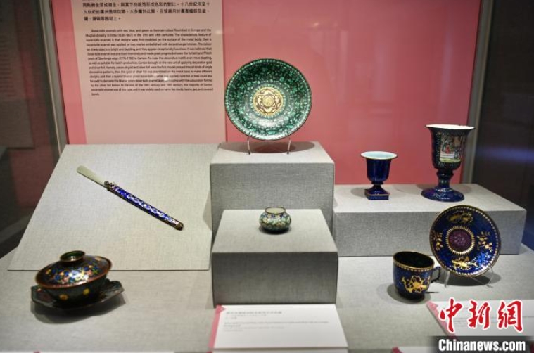 香港中文大學文物館で清代の広東琺瑯など170點以上を展示