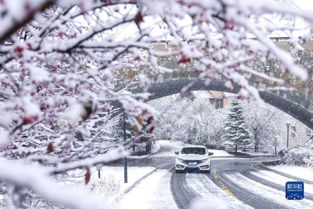 長白山萬達(dá)國際リゾートの雪景色（10月10日撮影?陳慧）。