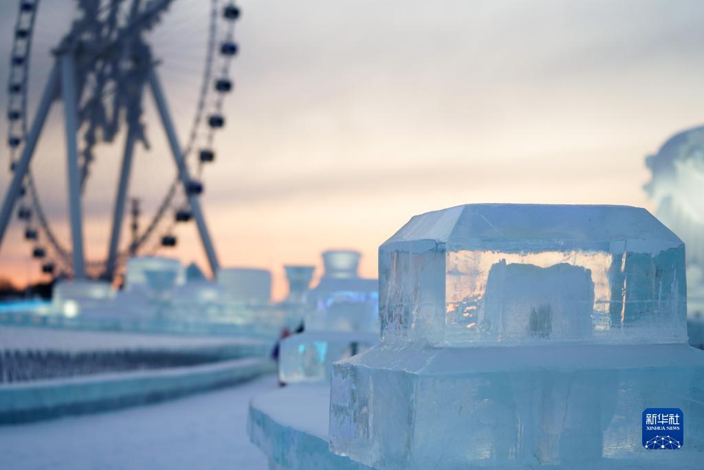 哈爾浜氷雪大世界の會場（12月17日撮影?王松）。