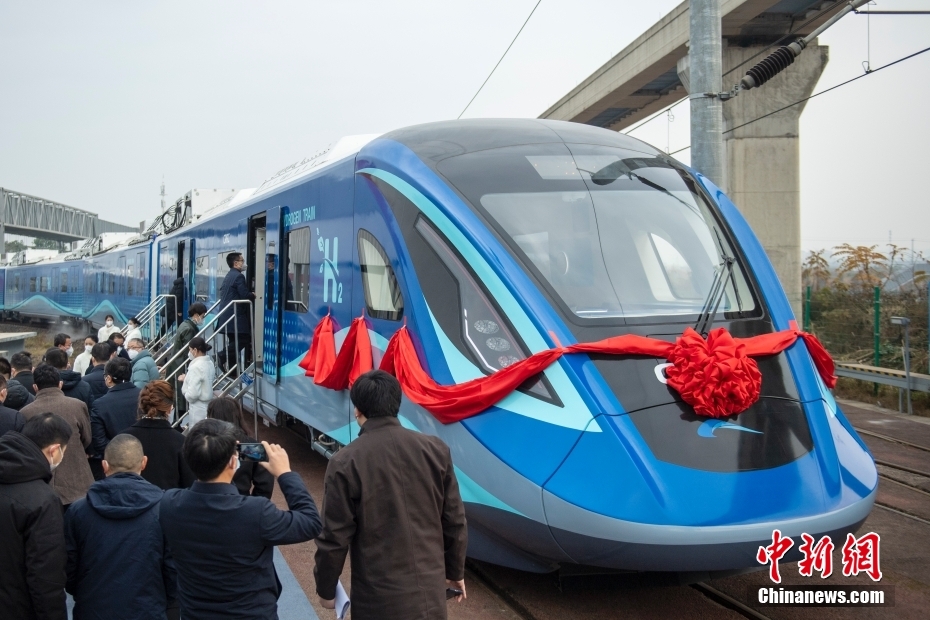 最高速度160km/h　世界初の水素エネルギー市內(nèi)列車(chē)が成都に登場(chǎng)