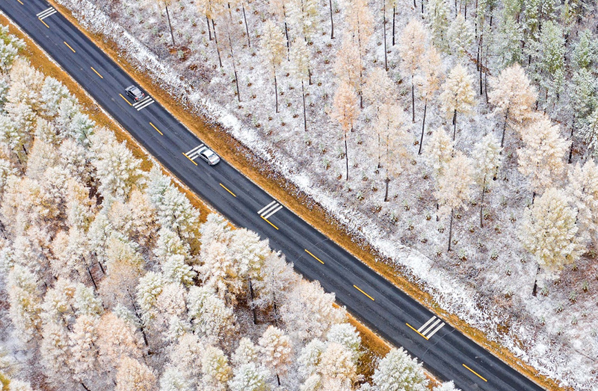 幻想的な雪景色広がる河北省囲場