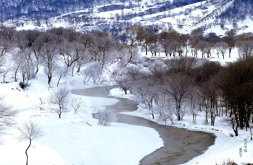 幻想的な雪景色広がる河北省囲場