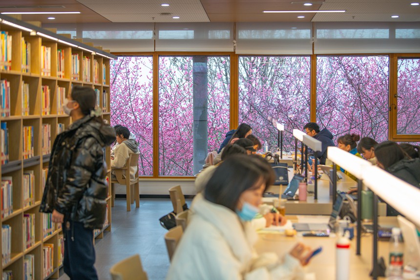 図書館で見つけた「春」　重慶